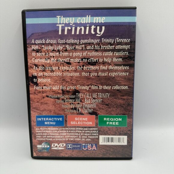 They Call Me Trinity DVD Terence Hill 2002 Western Passion Productions - Picture 2 of 3